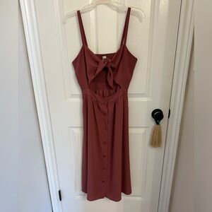 Aritizia Wilfred Free Adelia Tie Front Dress